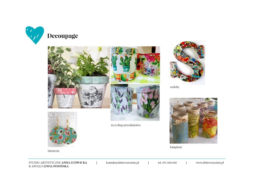 oferta dobre warsztaty decoupage
