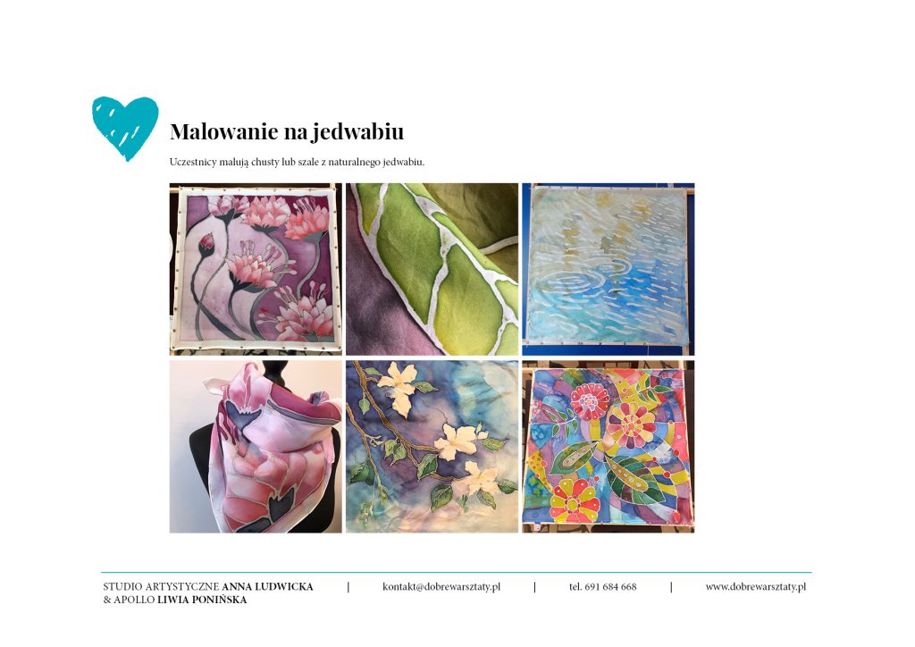 oferta dobre warsztaty malowanie na jedwabu