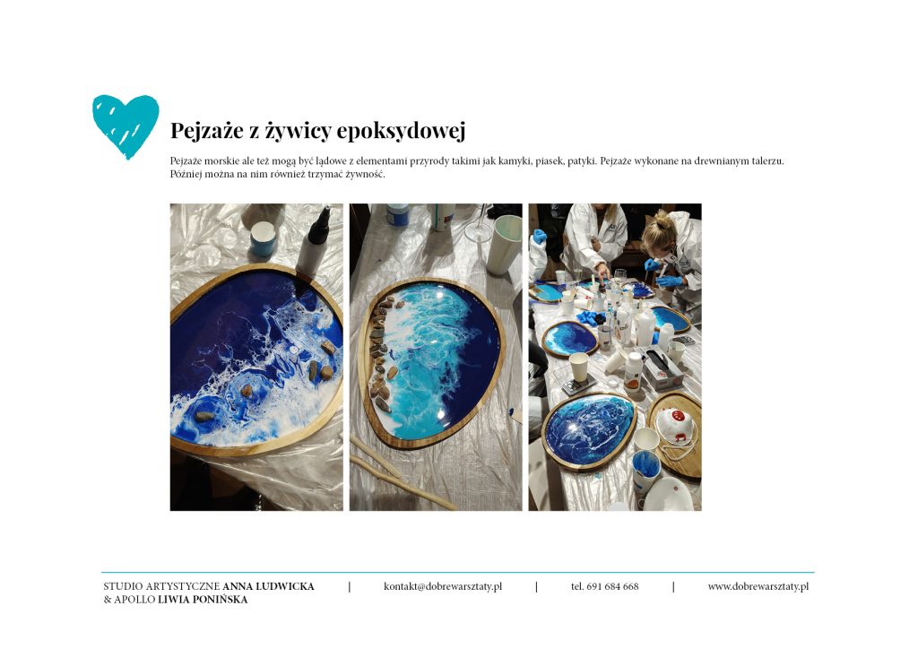 oferta dobre warsztaty pejzaże z żywicy