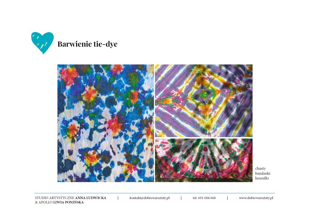 oferta dobre warsztaty tie-dye